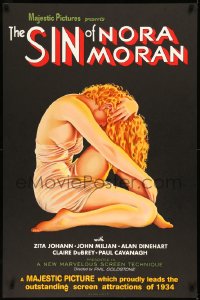 2a0299 SIN OF NORA MORAN S2 poster 1999 great Alberto Vargas-like art of barely dressed Johann!