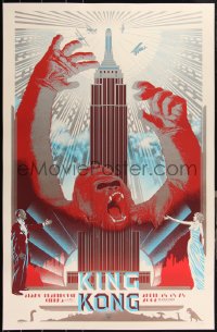 2a0116 KING KONG artist signed #76/150 26x40 art print 2008 Wes Winship, Burlesque of North America!