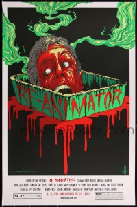 2a0163 RE-ANIMATOR artist signed #30/100 24x36 art print 2009 art by Alex Pardee, Mondo, Alamo!