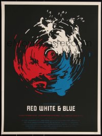 2a0165 RED WHITE & BLUE #36/50 18x24 art print 2010 Mondo, wild cast art by Sawdust!