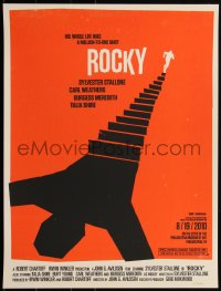 2a0176 ROCKY #121/350 18x24 art print 2010 Mondo, Alamo Drafthouse, Olly Moss, first edition!