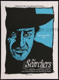 2a0184 SEARCHERS 17x23 art print 2006 art by Jermaine Rogers, Mondo, Alamo Drafthouse, Night Ed.!