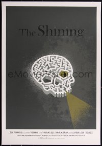 2a0191 SHINING 24x35 art print 2008 Mondo, skull labyrinth by Jeff Kleinsmith, unsigned variant!