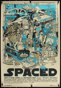 2a0196 SPACED artist signed #24/350 25x36 art print 2008 Mondo, art by Tyler Stout, signed edtion!