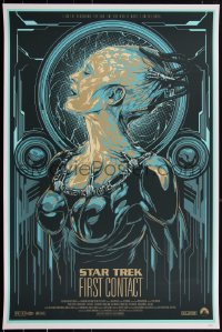 2a0204 STAR TREK: FIRST CONTACT #70/80 24x36 art print 2010 Mondo, Ken Taylor, GID edition!