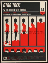 2a0200 STAR TREK #94/190 18x24 art print 2010 Olly Moss art for The Trouble with Tribbles: Uhura!