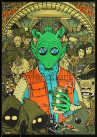 2a0209 STAR WARS #392/400 24x34 art print 2010 Mondo, Alamo, art by Florian Bertmer, Han Shot First!