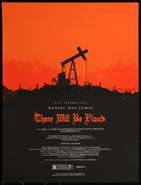 2a0221 THERE WILL BE BLOOD #153/375 18x24 art print 2010 Mondo, Alamo Drafthouse, Olly Moss!