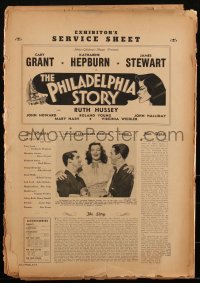 2a0401 PHILADELPHIA STORY pressbook 1940 Hepburn, Grant, Stewart, exploitation section, ultra rare!