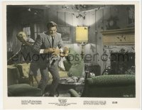 2b1703 BIRDS color 8x10 still 1963 birds attacking Rod Taylor, Tippi Hedren & Tandy from fireplace!