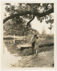 2b1741 FIRST KISS 8.25x10 still 1928 young Gary Cooper & Fay Wray about to kiss by pond by Kling!