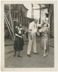 2b1743 FIRST LOVE candid 8x10 still 1921 director puts fake tears in Constance Binney's eyes!