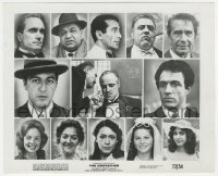 2b1763 GODFATHER 8x10 still 1972 Coppola, portraits of Brando, Pacino & all the top stars!