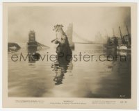 2b1765 GORGO 8x10 still 1961 monster's mom in water by London Bridge, cool special FX image!