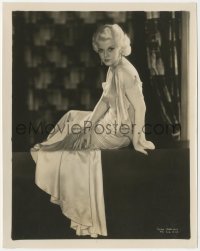 2b1791 JEAN HARLOW 8x10.25 still 1930s incredible seated posed portrait of the beautiful star!