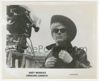 2b1813 LONESOME COWBOYS candid 8x10.25 still 1968 Andy Warhol wearing sunglasses behind the camera!