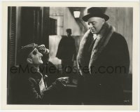 2b1815 MAD LOVE 8x10 still 1935 creepy Peter Lorre looking down at blind beggar in alley!