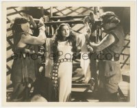 2b1817 MAD LOVE 8x10.25 still 1935 close up of scared Frances Drake tied to torture device!