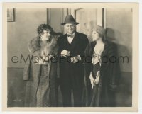 2b1818 MADAME X candid 8x10 still 1929 director Lionel Barrymore between wife & Ruth Chatterton!