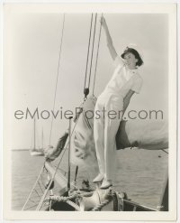 2b1837 MAUREEN O'SULLIVAN deluxe 8x10 still 1936 on her yacht after Tarzan Escapes by Graybill!