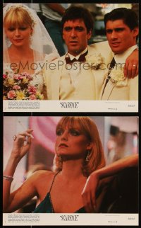 2b2249 SCARFACE 2 8x10 mini LCs 1983 Al Pacino as Tony Montana & Michelle Pfeiffer at their wedding!