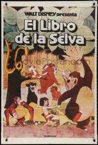 2b0634 JUNGLE BOOK Argentinean R1970s Walt Disney cartoon classic, great image of Mowgli & friends!