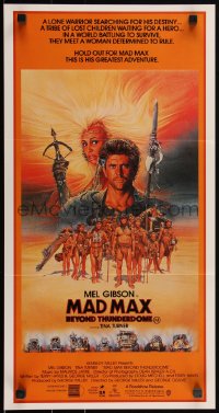 2b0934 MAD MAX BEYOND THUNDERDOME Aust daybill 1985 art of Gibson & Tina Turner by Richard Amsel!