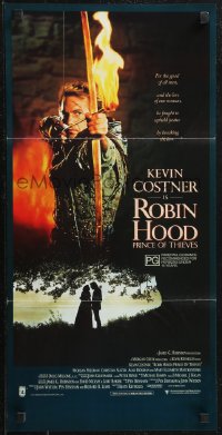 2b0956 ROBIN HOOD PRINCE OF THIEVES Aust daybill 1991 cool image of Kevin Costner, for the good of all men!