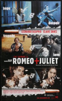 2b0961 ROMEO & JULIET Aust daybill 1996 Baz Luhrmann, Leonardo DiCaprio, Claire Danes!