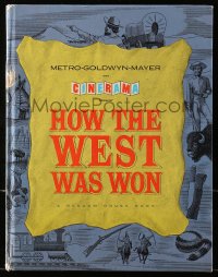 2b0862 HOW THE WEST WAS WON hardcover souvenir program book 1964 John Ford, all-star cast, Cinerama!