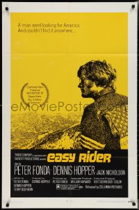 2b1052 EASY RIDER style A 1sh 1969 Peter Fonda, motorcycle biker classic directed by Dennis Hopper!