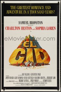 2b1055 EL CID 1sh 1961 Anthony Mann directed, Charlton Heston, sexy Sophia Loren!