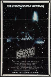 2b1059 EMPIRE STRIKES BACK NSS style advance 1sh 1980 George Lucas classic, Vader in space!