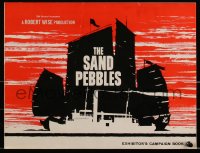 2b0615 SAND PEBBLES English pressbook 1967 Navy sailor Steve McQueen, Candice Bergen, ultra rare!