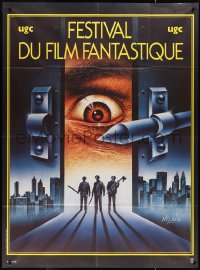 2b0279 FESTIVAL DU FILM FANTASTIQUE French 1p 1980s cool Melki art of huge eye behind doors!