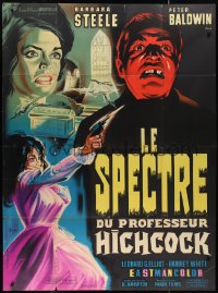 2b0283 GHOST French 1p 1964 Barbara Steele, completely different art by Constantine Belinsky!