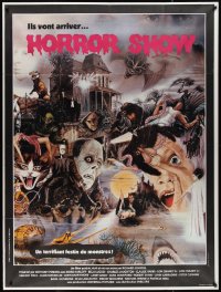 2b0287 HORROR SHOW French 1p 1980 Scott art of Lugosi, Hitchcock, Karloff, Chris Lee & many more!