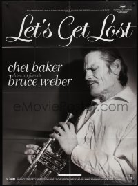 2b0294 LET'S GET LOST French 1p R2008 Bruce Weber, great close up of Chet Baker with trumpet!