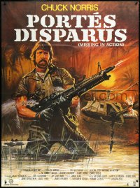 2b0298 MISSING IN ACTION French 1p 1985 different Mascii art of Chuck Norris in Vietnam, rare!