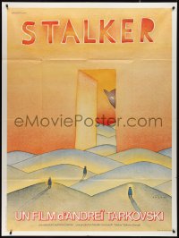 2b0312 STALKER French 1p 1981 Andrej Tarkovsky's Ctankep, Russian sci-fi, art by Jean-Michel Folon!