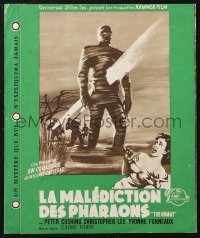 2b0677 MUMMY French pressbook 1959 Hammer horror, Christopher Lee as the bandaged monster, rare!