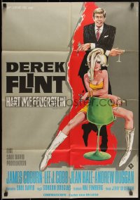 2b0696 IN LIKE FLINT German 1967 secret agent James Coburn & Jean Hale by Klaus Rutters!