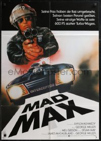 2b0698 MAD MAX German 1980 Beauvais art of cop Mel Gibson, George Miller Australian action classic!