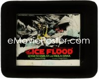 2b1614 ICE FLOOD glass slide 1926 Kenneth Harlan & Viola Dana in Pacific Northwest, cool art!