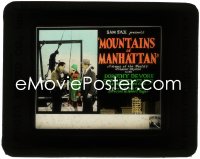 2b1615 MOUNTAINS OF MANHATTAN glass slide 1927 Dorothy Devore, Charles Delaney, New York City!