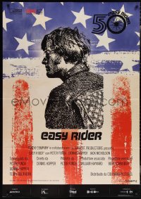 2b0359 EASY RIDER Italian 1p R2019 Peter Fonda, Dennis Hopper, 50th anniversary, cool Dosshaus art!