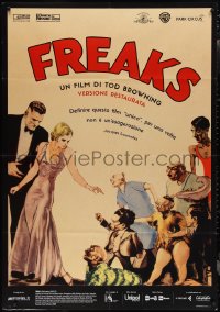 2b0365 FREAKS Italian 1p R2016 Tod Browning classic, wonderful art from 1st release Belgian poster!