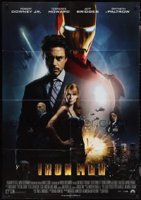 2b0374 IRON MAN Italian 1p 2008 Robert Downey Jr. is Iron Man, Gwyneth Paltrow!