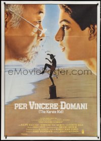 2b0377 KARATE KID Italian 1p 1984 Pat Morita, Ralph Macchio, teen martial arts classic!