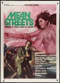 2b0547 MEAN STREETS Italian 1p 1975 Robert De Niro, Scorsese, completely different art by Ciriello!